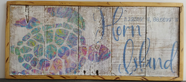 Horn Island Sea Turtle Wall Art
