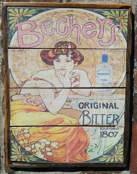 Nouveau Vintage style Bechers Wall Art