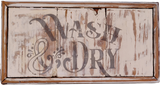 Fluff & Fold - Wash & Dry Vintage Style Wall Art 2 pieces