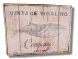 Large Vintage Whaling co. Wall Art