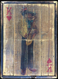 KING OF HEARTS ON SAXOPHONE OR TRUMPET NEW ORLEANS JAZZ WALL ART