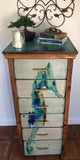 Seahorse Watercolor 6 Drawer Chest