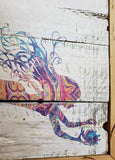 Mermaid Coastal Colorful Wall Art