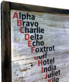 NATO Phonetic Alphabet Wall Art