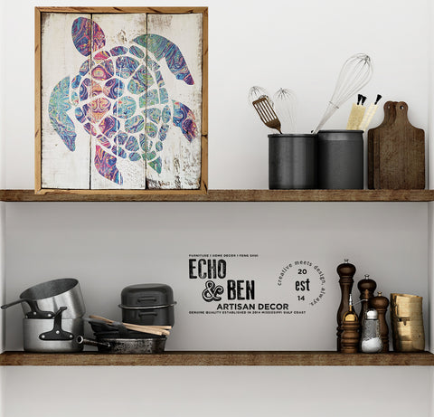 Handcrafted Sea Turtle Wall Art