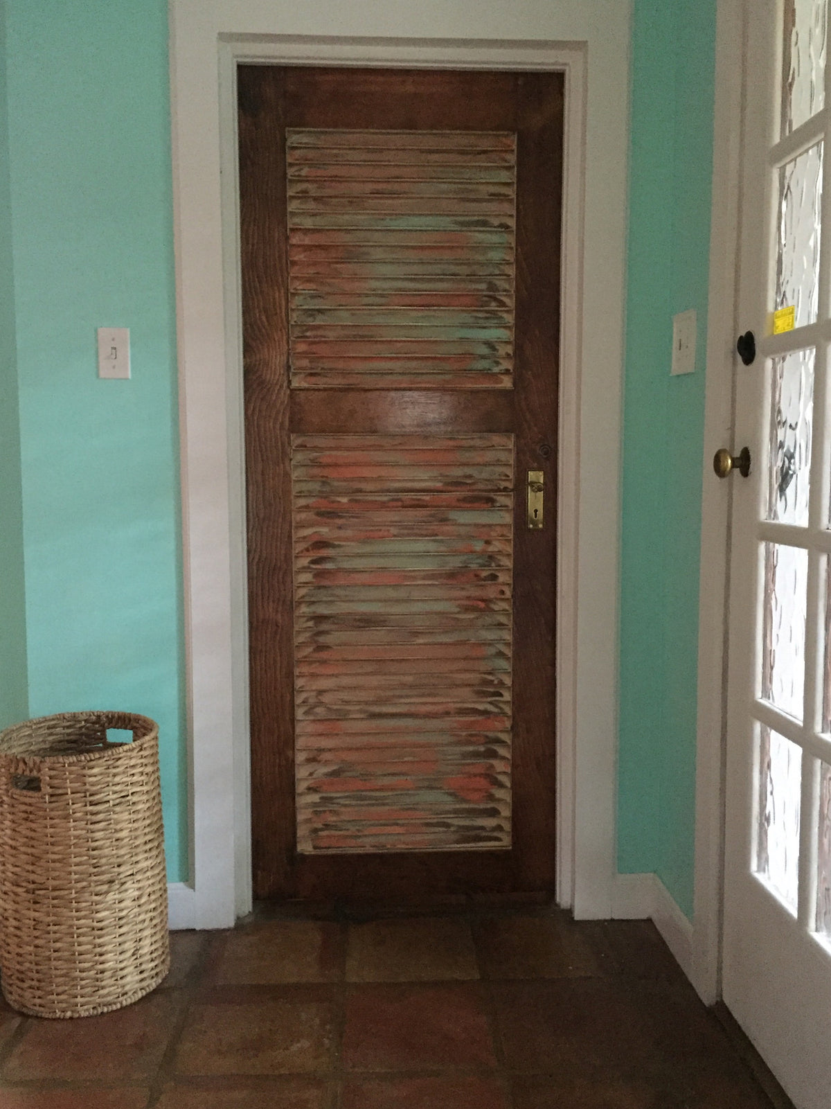 Door refinished