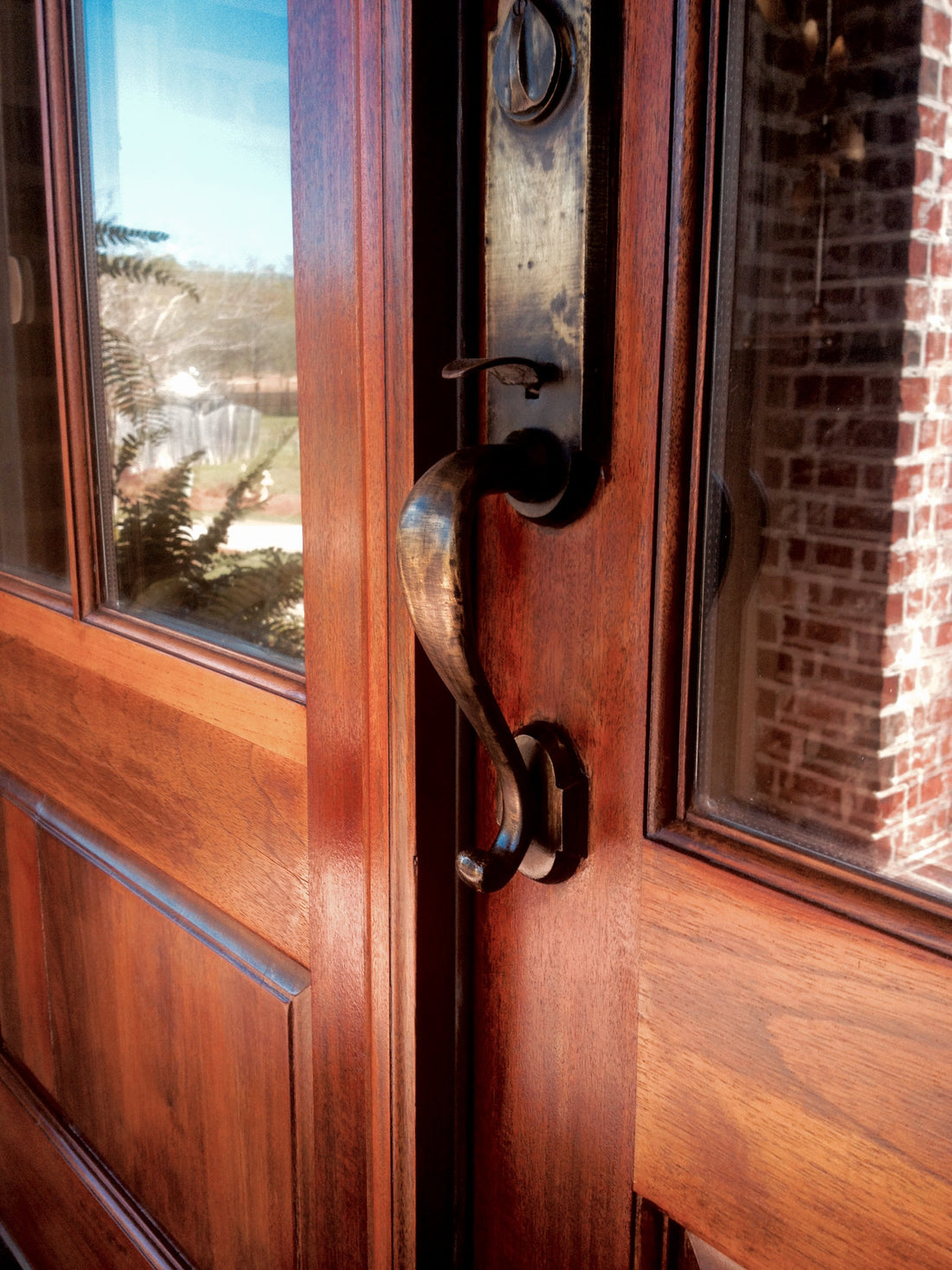 Front Doors Refinished