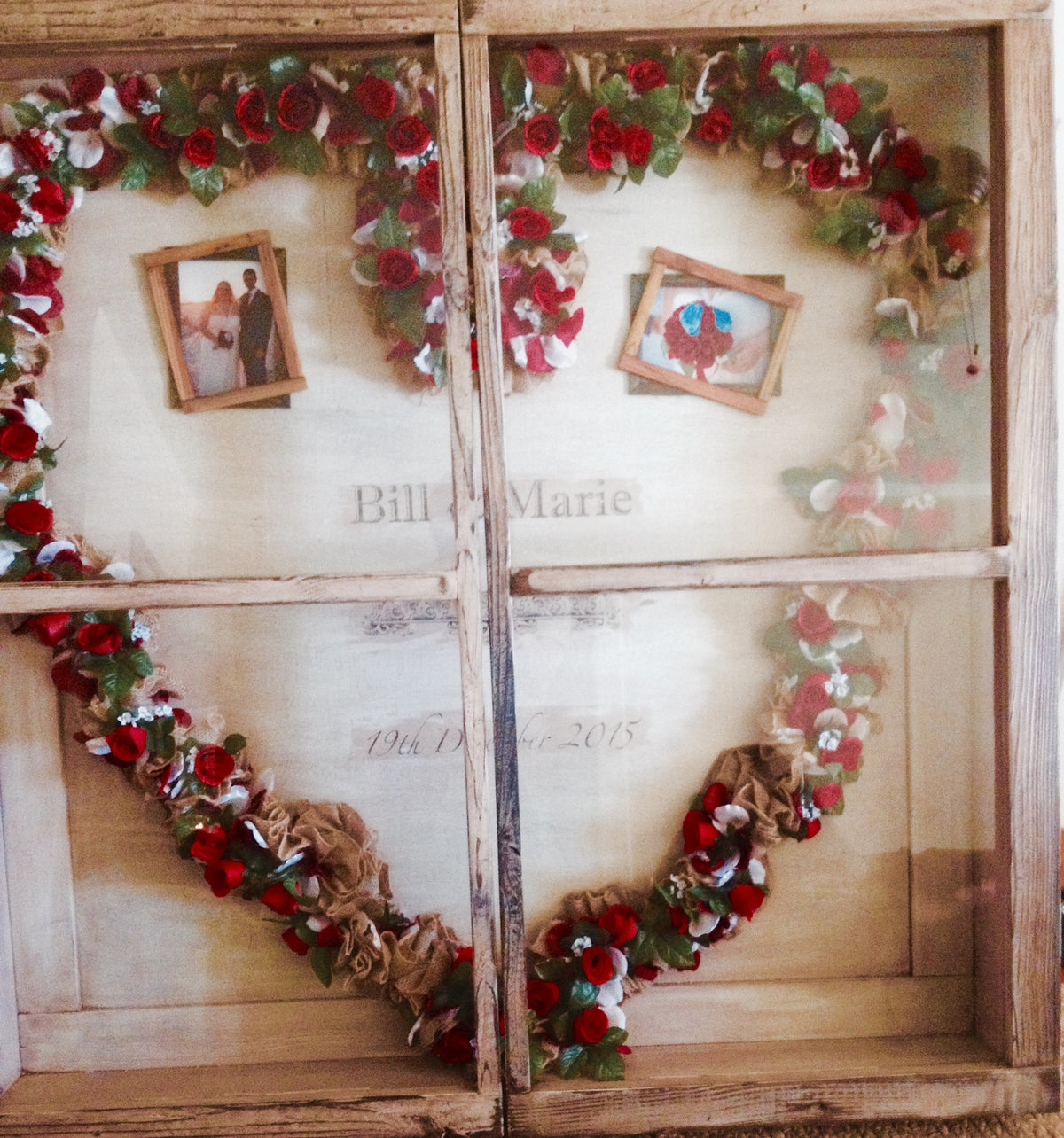 Custom Shadow Box for wedding sentiments