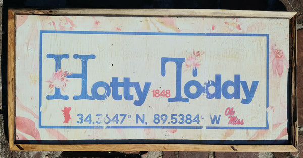 Hotty Toddy Coordinates Wall Art Ole Miss.