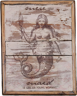 Mermaid and Sea Legend Wall Art