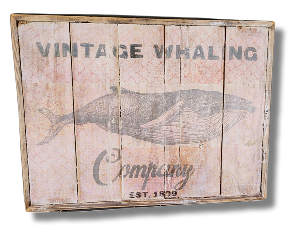 Large Vintage Whaling co. Wall Art