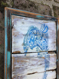 Dolphin Wall Art on Reclaimed Wood