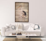 Reclaimed Wood Wall Art of Pelican